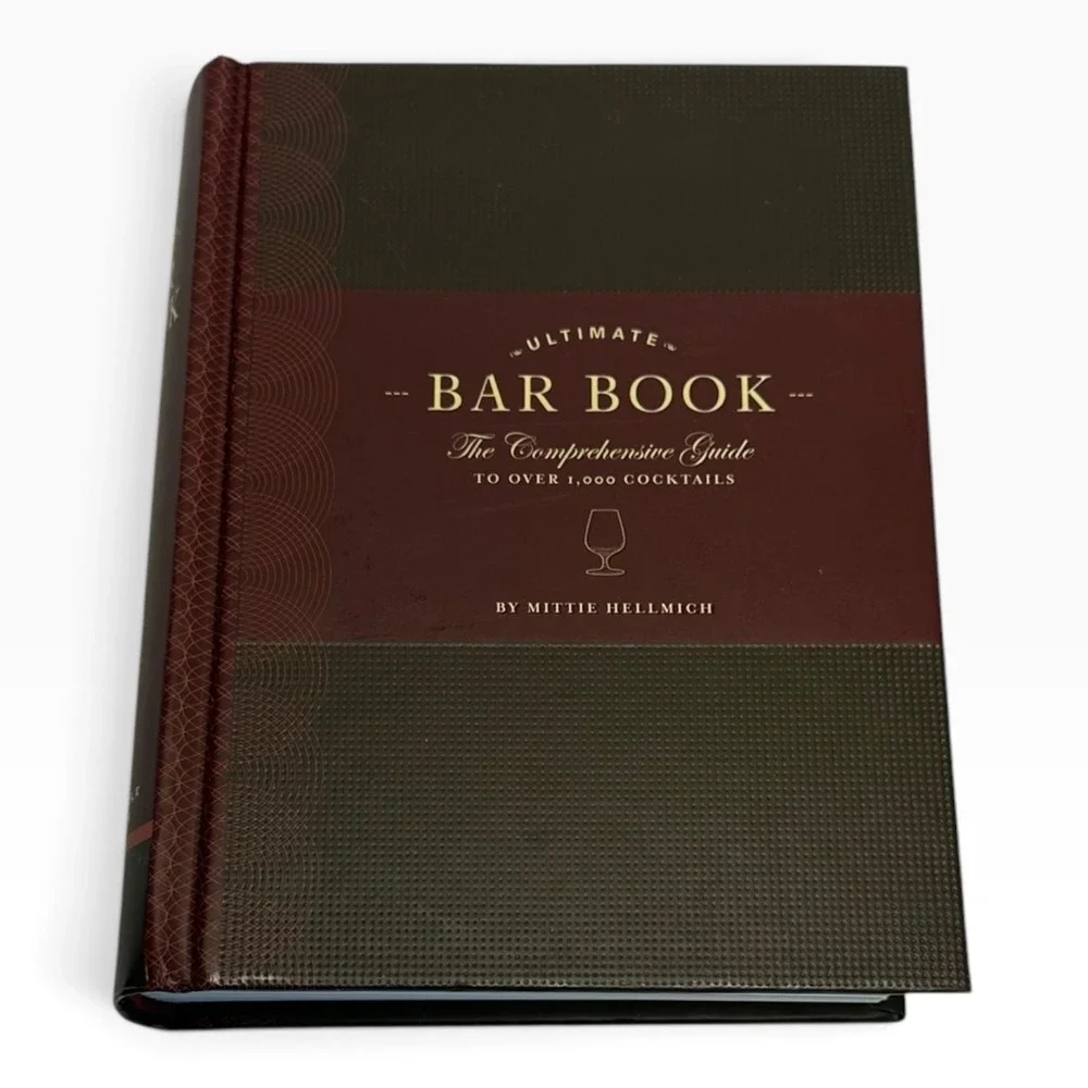 Chronicle Books Ultimate Bar Book Mittie Hellmich Burgundy Gold Bar